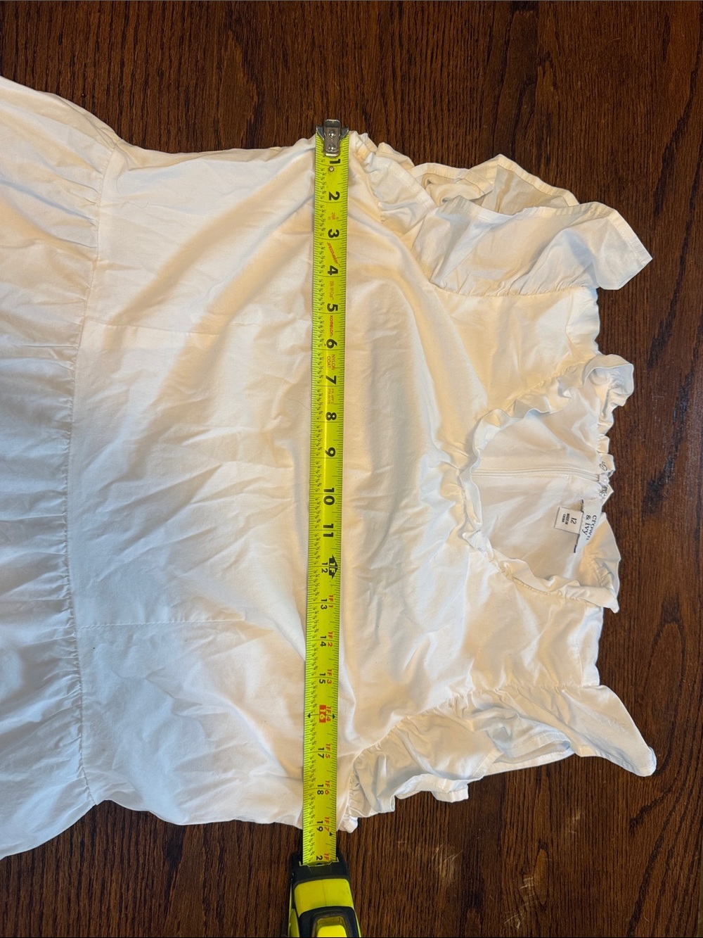 crown & ivy White Ruffle Sleeve Tiered Midi Dress - Picture 8 of 8